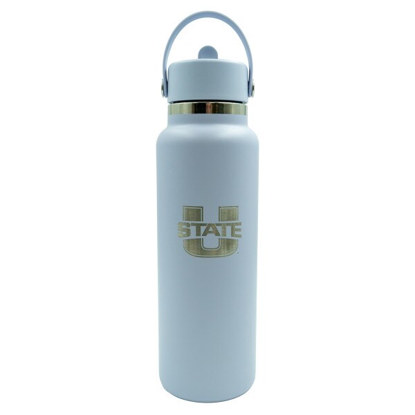 Hydro Flask 40 Oz Straw Cap Water Bottle Surf (blue) u-state engraved